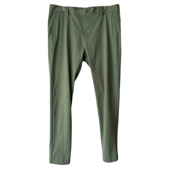 RHONE Commuter Slim Fit Pant Men’s Size 36 X 32 Green Stretch Golf Casual - Picture 9 of 9